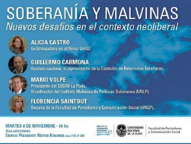 Periodismo será sede de la charla “Malvinas y el nuevo contexto neoliberal”