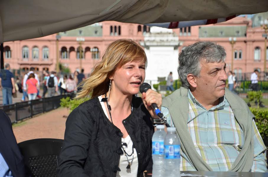 Saintout exigió la libertad de Milagro Sala en Plaza de Mayo: “Ella es todos nosotros”