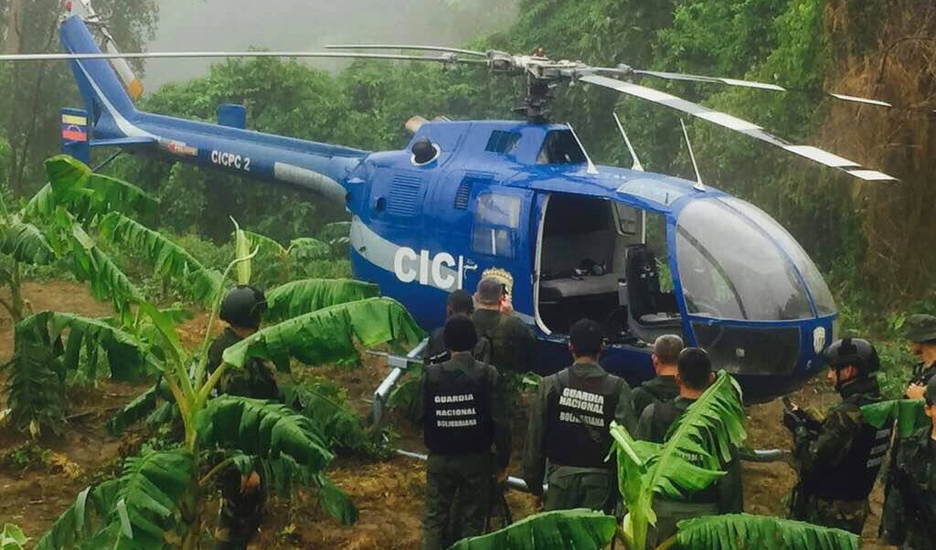 Hallan helicóptero utilizado para atacar instituciones venezolanas y ahora buscan al terrorista Oscar Pérez