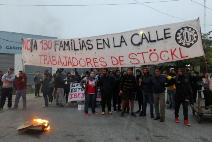 Stockl: cortan los accesos al Parque Industrial de Almirante Brown en defensa de los puestos de trabajo