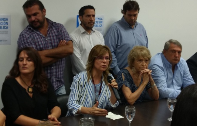 Foro en Defensa de la Educación Pública: Saintout denunció la “crueldad” de Vidal al “dejar a los pibes sin escuelas”