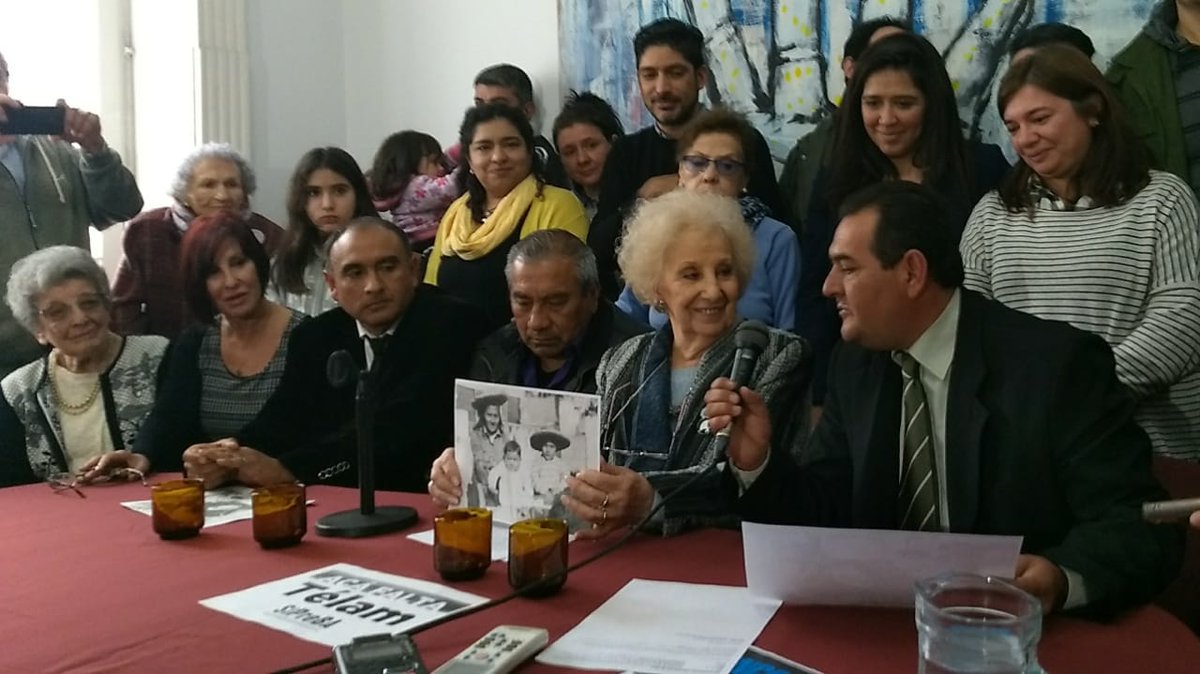 Abuelas anunció la restitución de la identidad del nieto 128