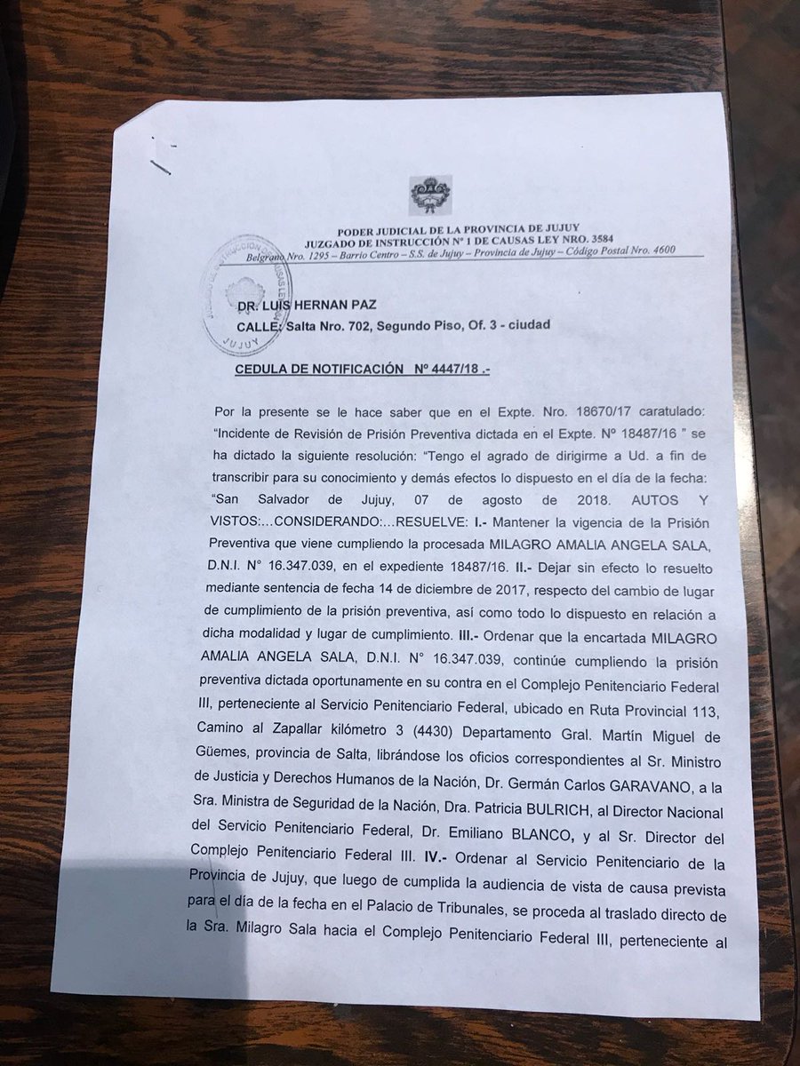 Florencia Saintout: “El Poder Judicial de Jujuy y su sicario, Pullen LLermanos, quieren muerta a Milagro Sala”