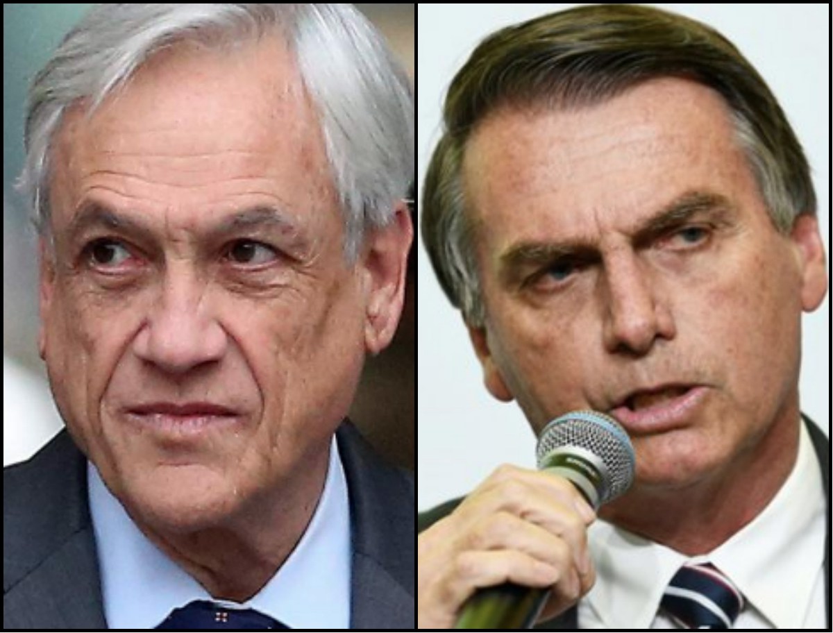 Esto sí que es estar rodeados y jodidos: el chileno Piñera dijo que Bolsonaro “va en el camino correcto”